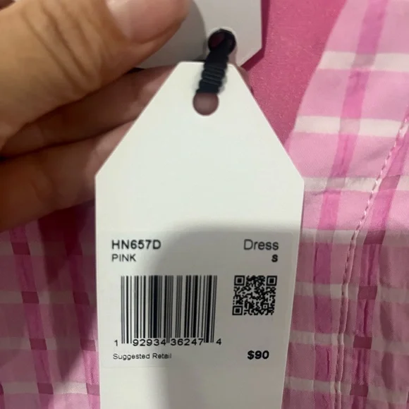 English Factory Gingham Midi Dress In Pink | size S - Picture 5 of 10